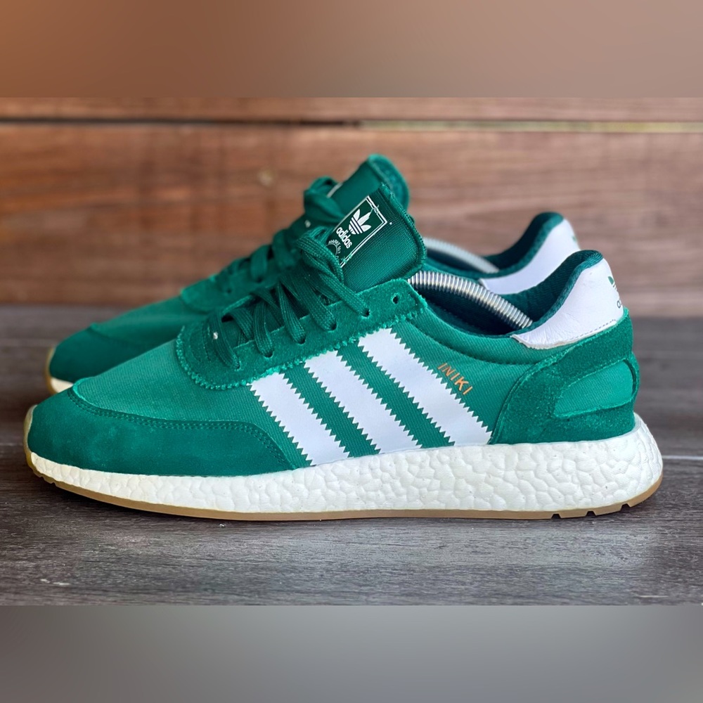 Adidas Originals Iniki Runner Collegiate Green Sz 10.5 BY9726 Men's Shoes